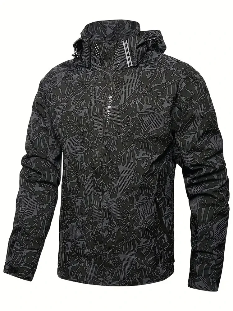Windbreaker Men Zip - Мужская повседневная водонепроницаемая ветровка для рыбалки