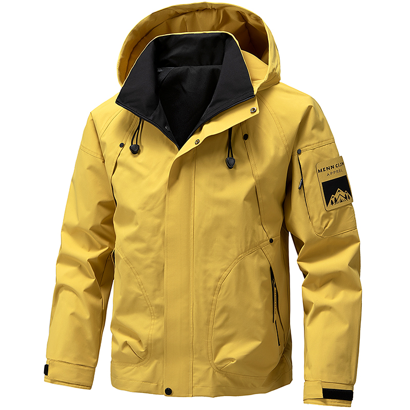 Windbreaker Men Zip - Мужская демисезонная водонепроницаемая куртка с капюшоном