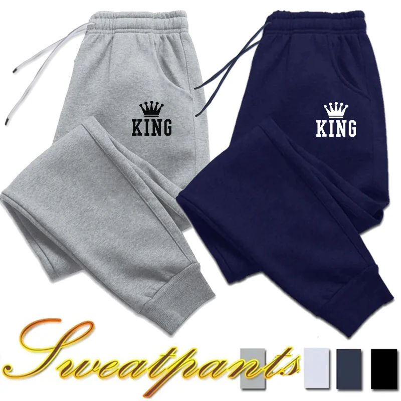 Men Fashion King - Мужские спортивные брюки King Printing, повседневные,