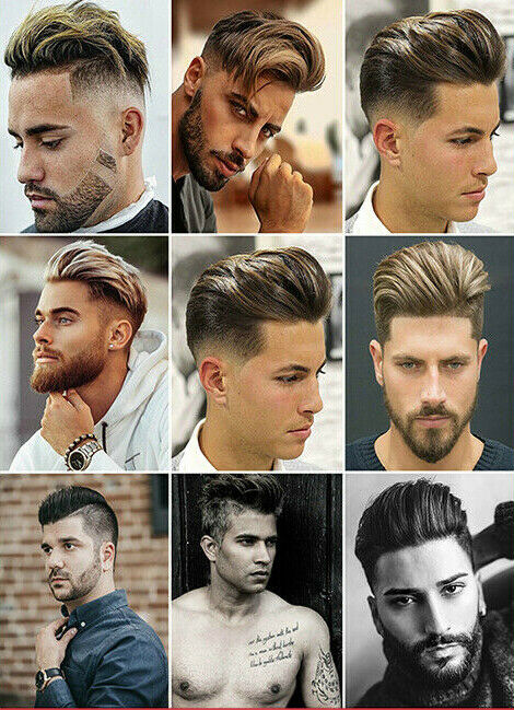 Men Fashion Hair Style - Постер для парикмахерской: модные прически, мужские