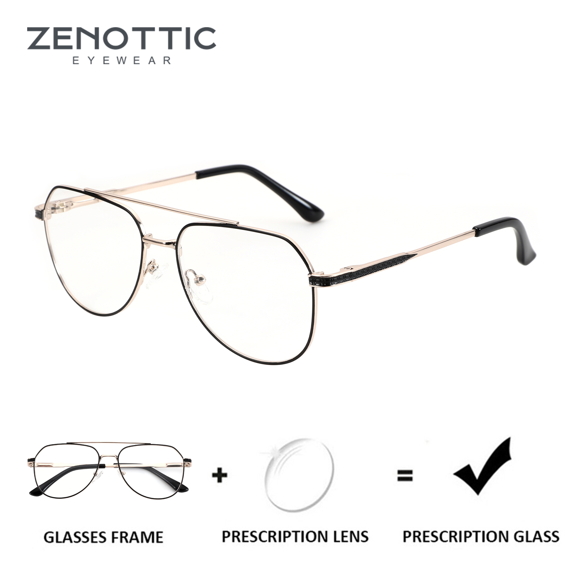 Men'S Fashion Glasses 2026 - Очки ZENOTTIC 2026: Модные мужские авиаторские