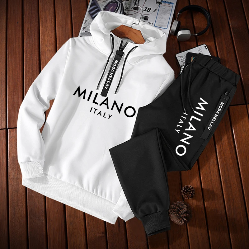 Men'S Fashion Hoodie - Модный мужской спортивный костюм: повседневная толстовка