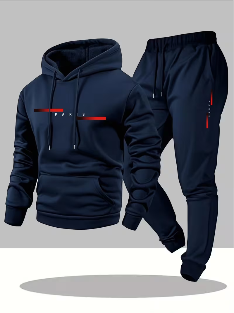 Men'S Fashion Hoodie - Мужской модный комплект с принтом: худи