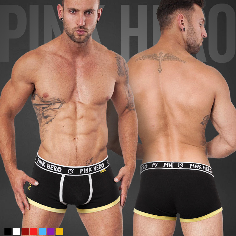 Men'S Fashion Underwear Brands - Трусы-боксеры Pink Hero мужские, Брендовое пикантное