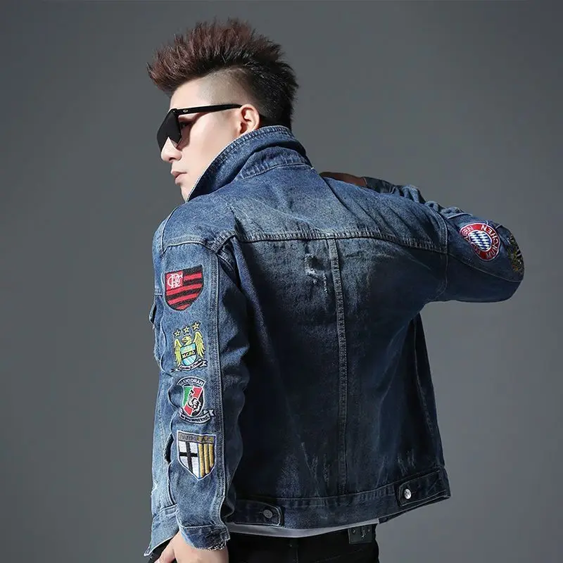Осенне-зимняя новая джинсовая  – обзор и цена Men'S Fashion Light Jacket