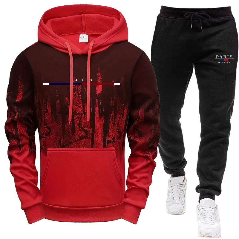 Мужской комплект/худи/брюки: о – обзор и цена Men'S Fashion Hoodie