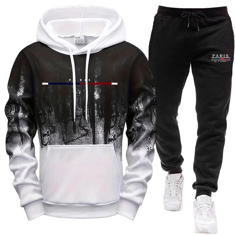 Мужской комплект/худи/брюки: о – обзор и цена Men'S Fashion Hoodie