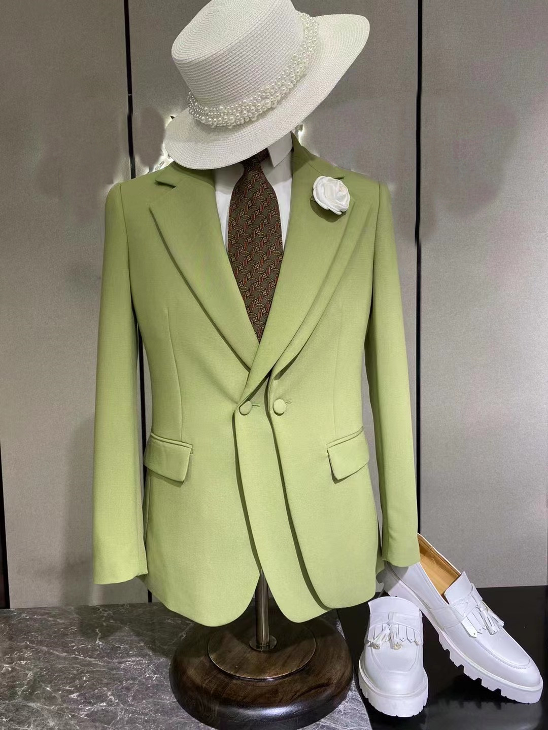 Новейший дизайн на заказ, Модн – обзор и цена Mens Fashion Trajes