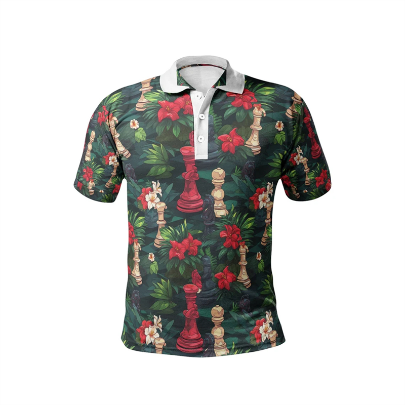 Chess King 3D Print Polo Shirt – обзор и цена Men Fashion King