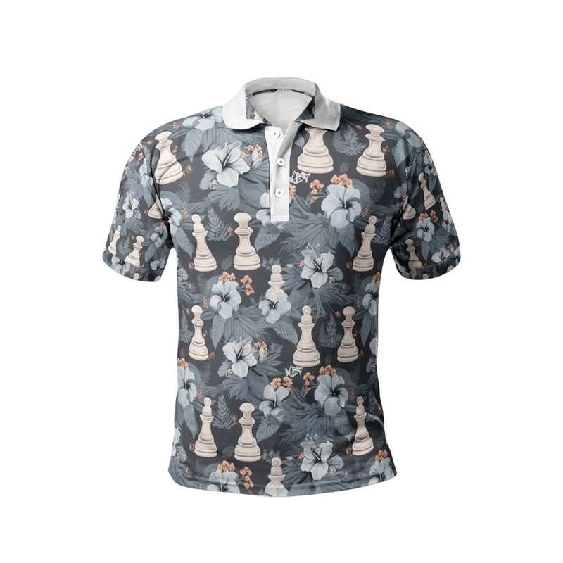 Chess King 3D Print Polo Shirt – обзор и цена Men Fashion King