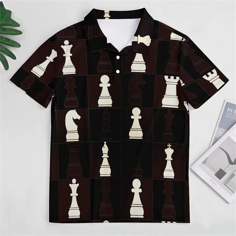 Chess King 3D Print Polo Shirt – обзор и цена Men Fashion King