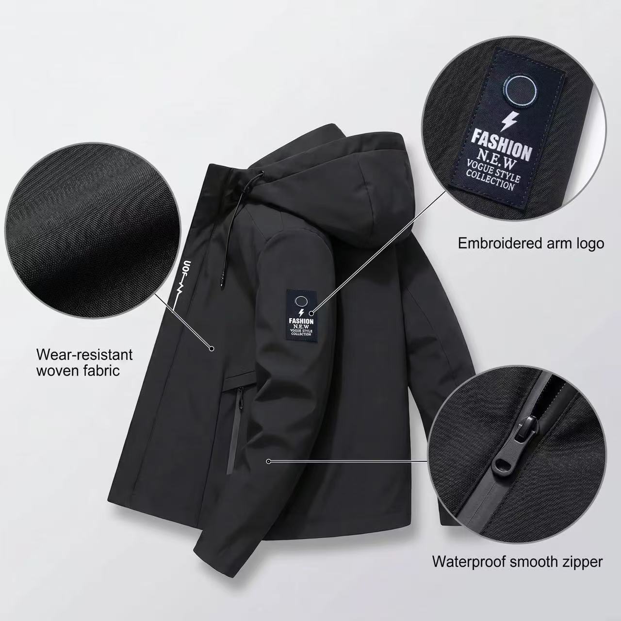 Мужская куртка премиум-класса  – обзор и цена Men'S Fashion Light Jacket