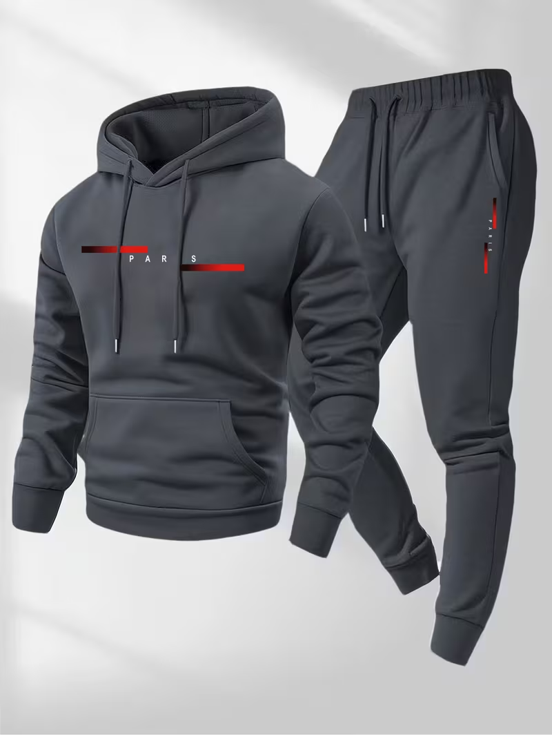 Мужской модный комплект с прин – обзор и цена Men'S Fashion Hoodie