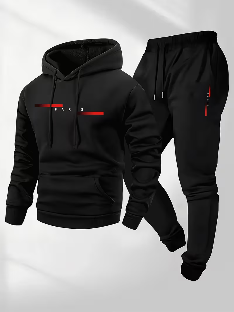 Мужской модный комплект с прин – обзор и цена Men'S Fashion Hoodie