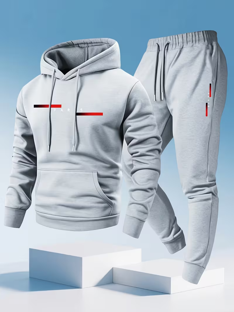 Мужской модный комплект с прин – обзор и цена Men'S Fashion Hoodie