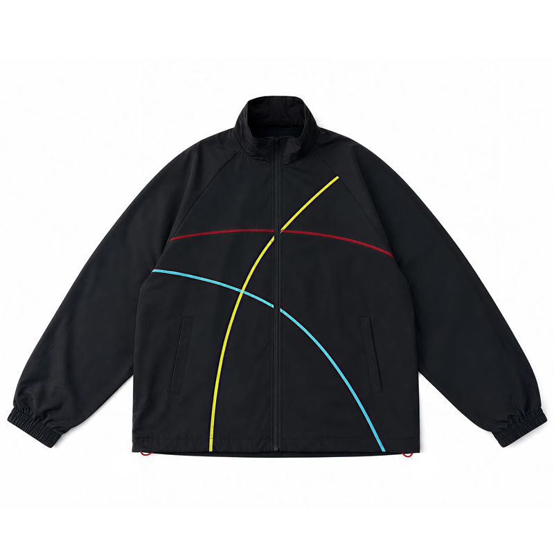 Мужская черная ветровка, ветро – обзор и цена Windbreaker Men Zip