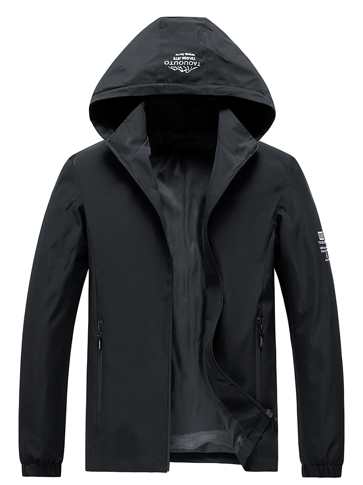 Мужская ветровка с капюшоном,  – обзор и цена Windbreaker Men Zip