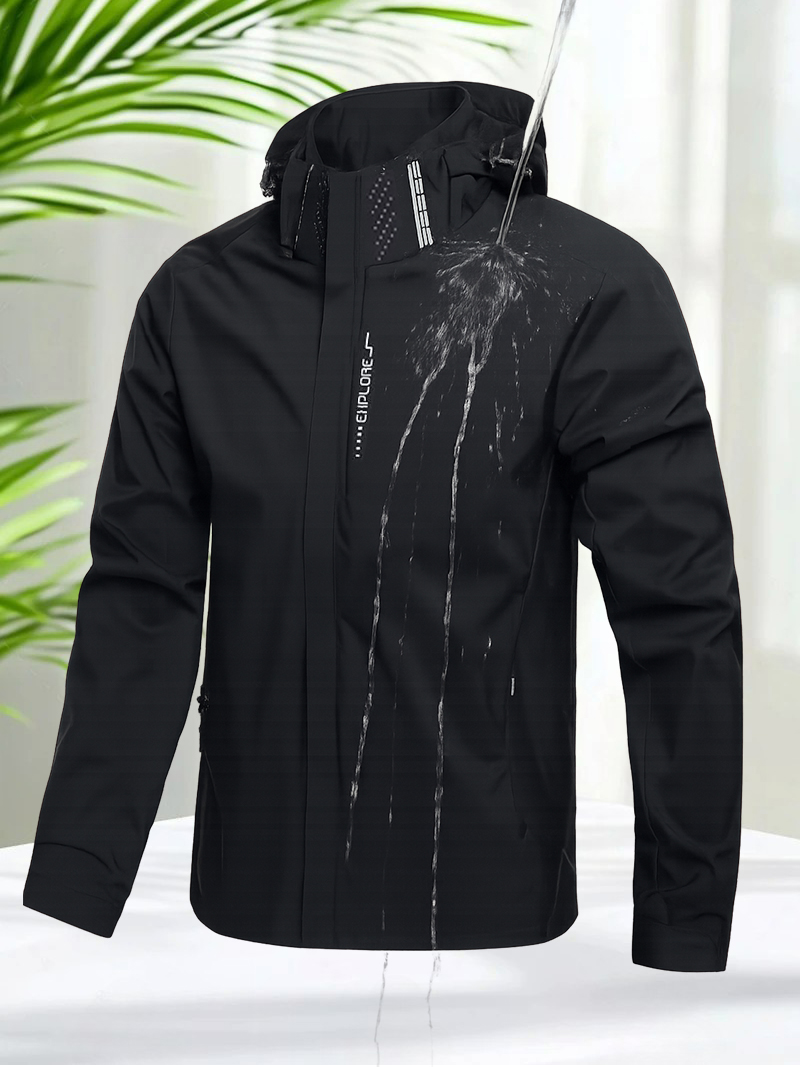 Водонепроницаемая куртка для м – обзор и цена Windbreaker Men Zip