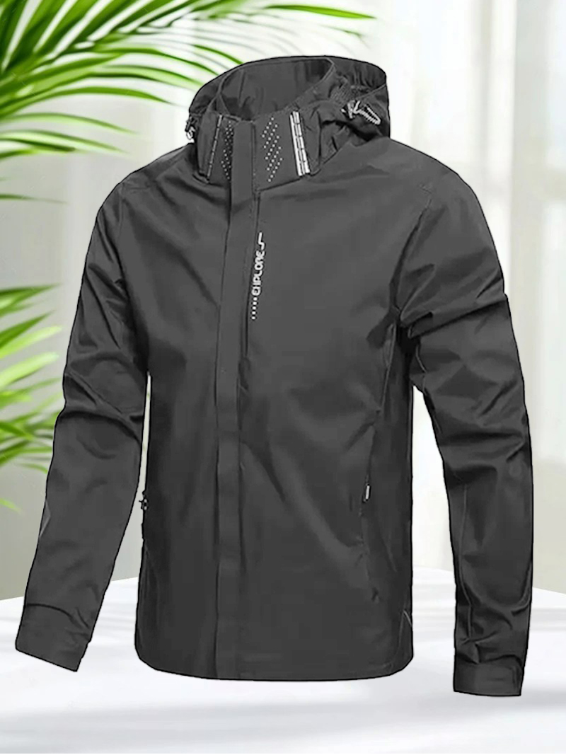 Водонепроницаемая куртка для м – обзор и цена Windbreaker Men Zip