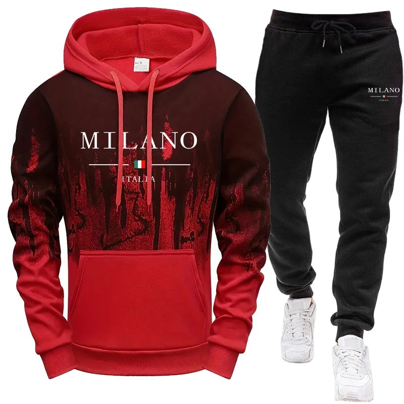 Мужской комплект/худи/брюки, о – обзор и цена Men'S Fashion Hoodie